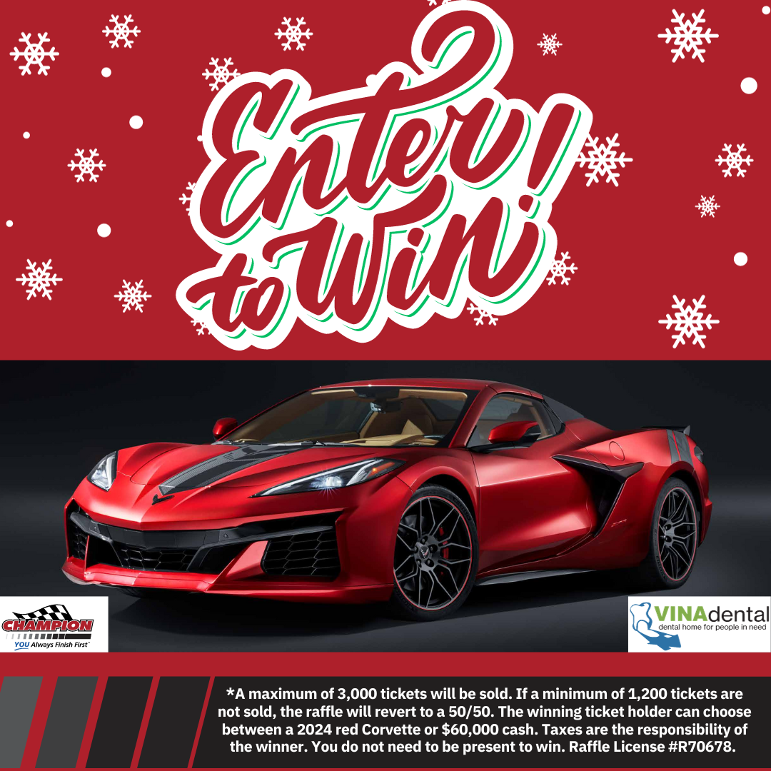 Corvette Raffle Press Release – VINA Community Dental Center